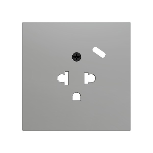 ZS70. Placca per presa euro-americana con USB C 70x70 mm - A