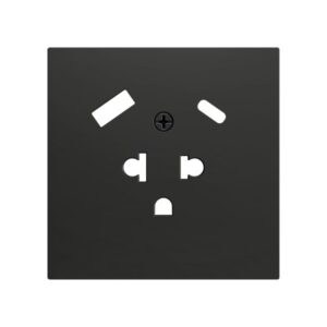ZS70. Placca per presa euro-americana con USB C e A 70x70 mm