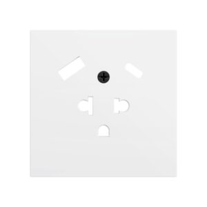 ZS70. Placca per presa euro-americana con USB C e A 70x70 mm