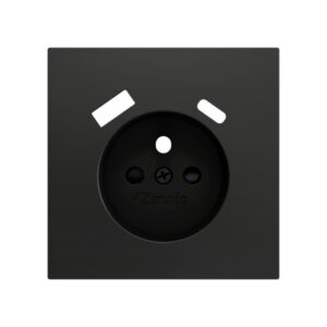 ZS70. Placca per presa francese con USB C e A 70x70 mm - Ant