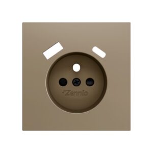 ZS70. Placca per presa francese con USB C e A 70x70 mm - Cha