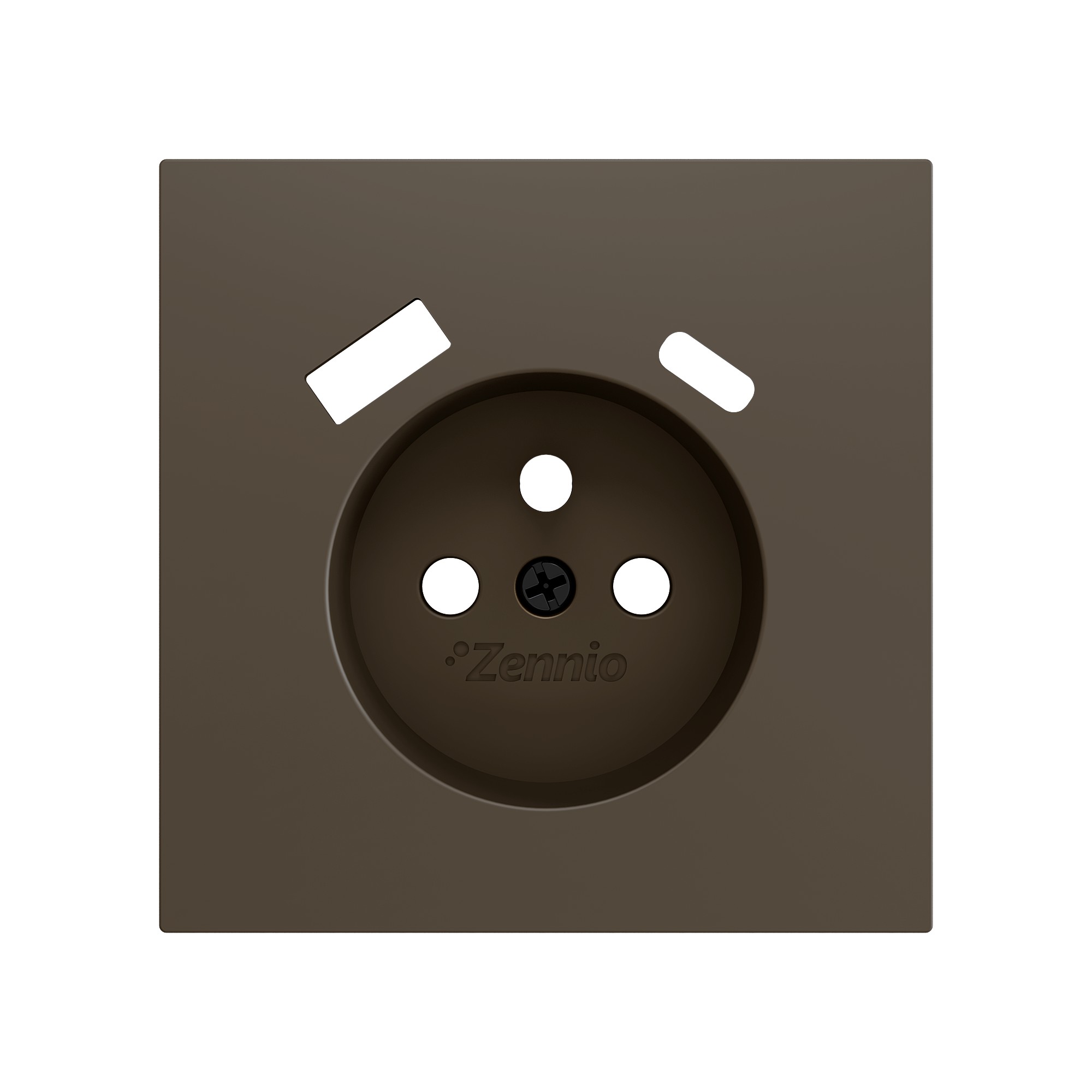 ZS70. Placca per presa francese con USB C e A 70x70 mm - Mok