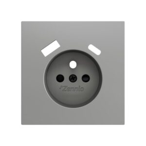 ZS70. Placca per presa francese con USB C e A 70x70 mm - Arg