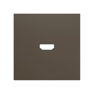 ZS70. Placca per inserto HDMI 70x70 mm - Moka