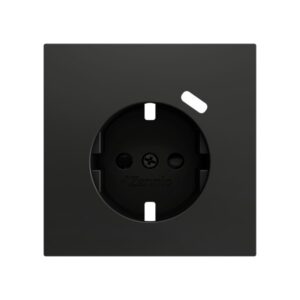 ZS70. Placca per presa Schuko con USB C 70x70 mm - Antracite