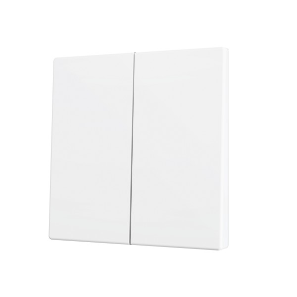 ZS70. Tasto doppio per pulsante Soft KNX 70x70 mm. Comando g