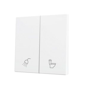 ZS70. Tasto doppio per pulsante Soft KNX 70x70 mm. Comando g