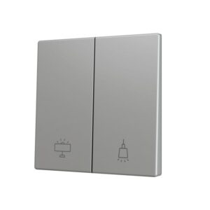 ZS70. Tasto doppio per pulsante Soft KNX 70x70 mm. Comando g