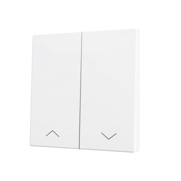 ZS70. Tasto doppio per pulsante Soft KNX 70x70 mm. Comando g