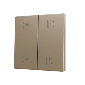 ZS70. Tasto doppio per pulsante Soft KNX 70x70 mm. Comando s
