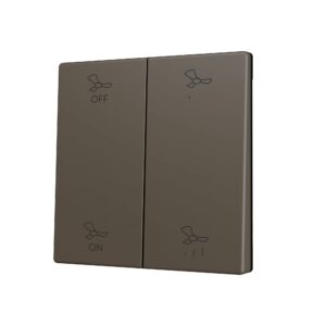 ZS70. Tasto doppio per pulsante Soft KNX 70x70 mm. Comando s