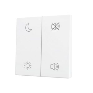 ZS70. Tasto doppio per pulsante Soft KNX 70x70 mm. Comando s