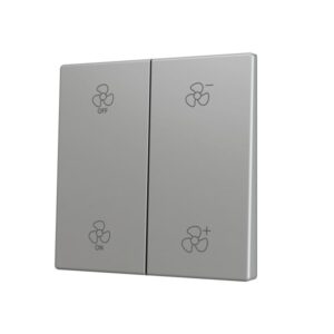 ZS70. Tasto doppio per pulsante Soft KNX 70x70 mm. Comando s