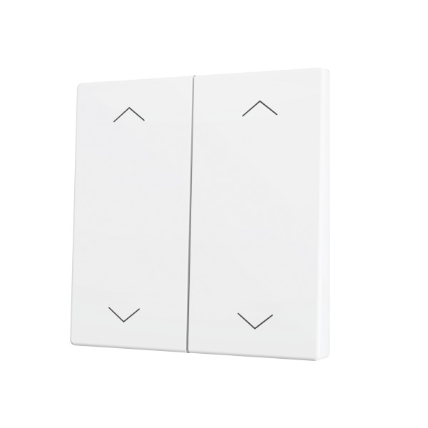 ZS70. Tasto doppio per pulsante Soft KNX 70x70 mm. Comando s