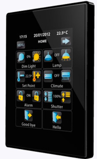 Z41 Pro. Color capacitive touch panel with IP connection. PC