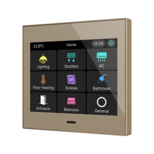 CX35. Touch screen capacitivo KNX 3-5 - Champagne
