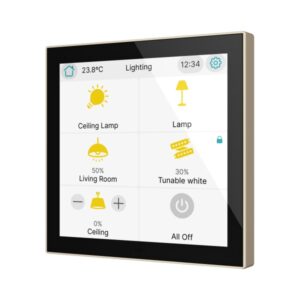 CX40. Touch screen capacitivo KNX 4 - Champagne