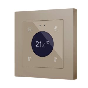 Flat 55 Display v2. Interruttore capacitivo in vetro con dis