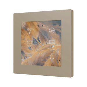 Flat RGB 55 X6. Pulsante capacitivo in vetro 55x55 - 6 pulsa