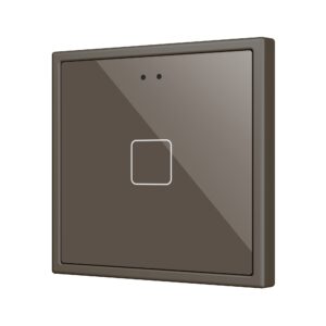 Flat RGB 70 X1. Pulsante capacitivo in vetro 70x70 - 1 pulsa