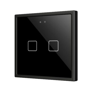 Flat RGB 70 X2. Pulsante capacitivo in vetro 70x70 - 2 pulsa