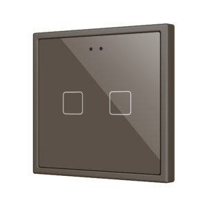 Flat RGB 70 X2. Pulsante capacitivo in vetro 70x70 - 2 pulsa