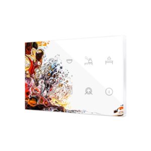 Flat XL X10. Pulsante capacitivo in vetro - 10 tasti - Perso