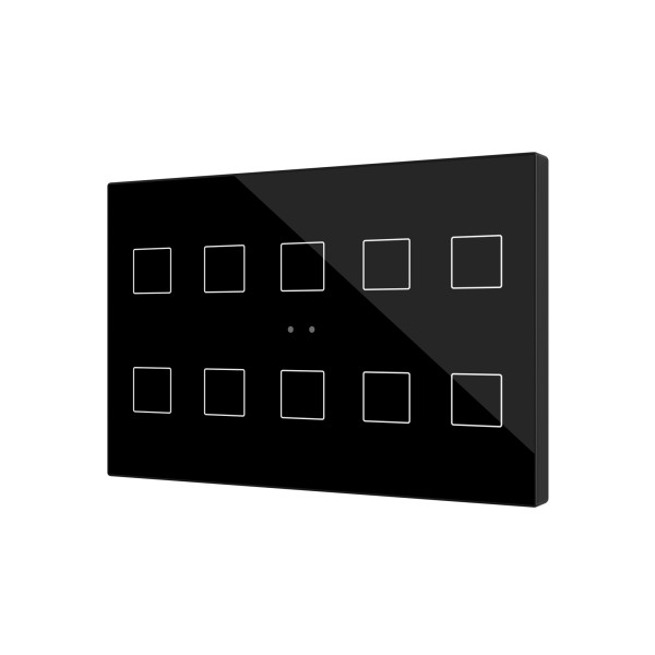 Flat XL X10. Pulsante capacitivo in vetro - 10 tasti - Antra