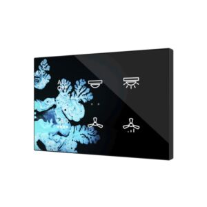 Flat XL X6. Pulsante capacitivo in vetro - 6 tasti - Persona