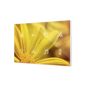 Flat XL X8. Pulsante capacitivo in vetro - 8 tasti - Persona