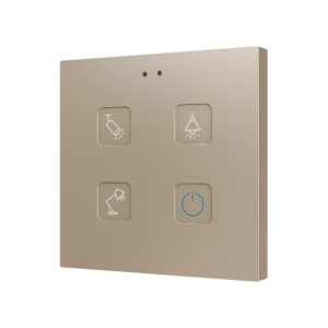 Tecla RGB 4. Pulsante capacitivo in PC-ABS - 4 pulsanti - Pe