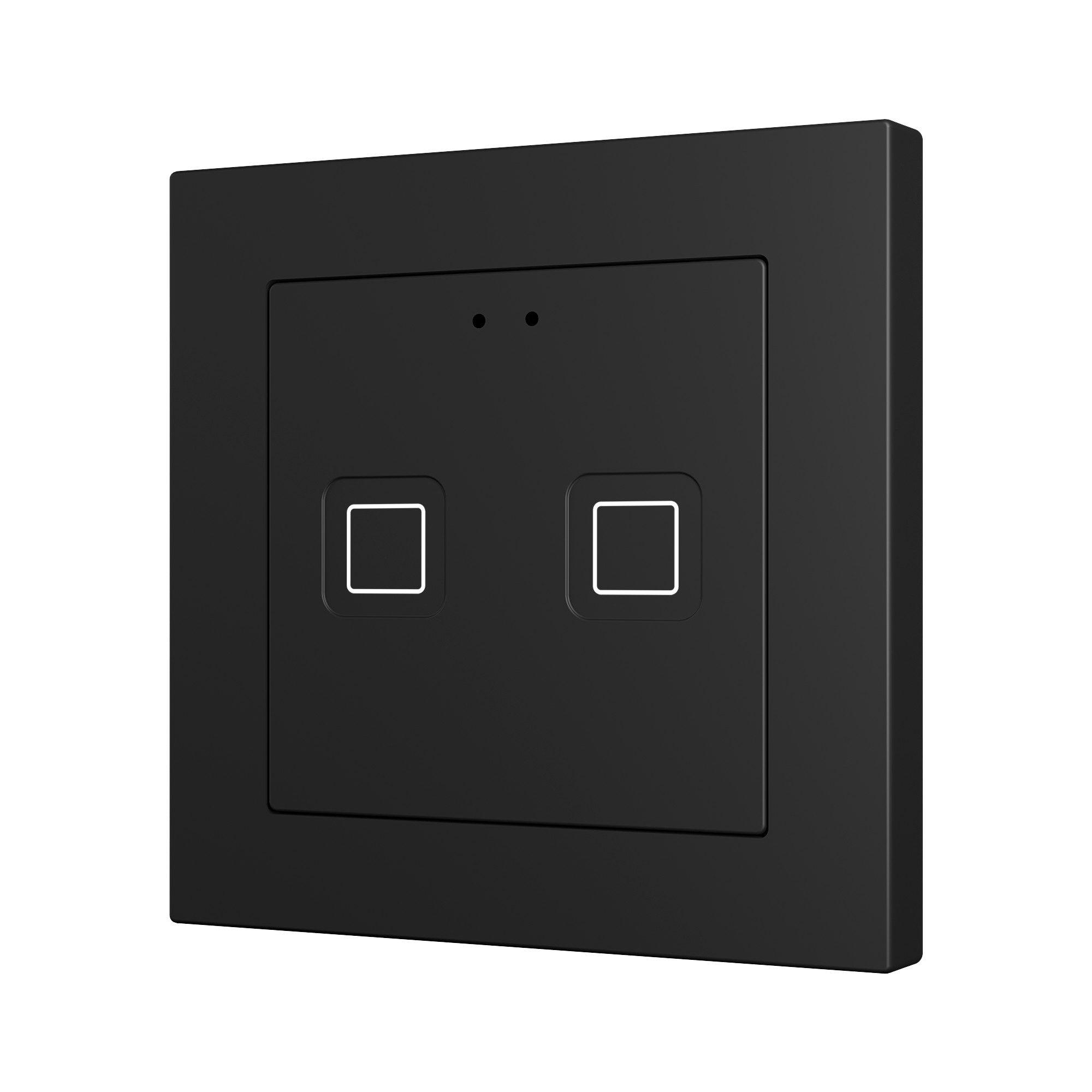 Tecla RGB 55 X2. Pulsante capacitivo in PC-ABS 55x55 - 2 pul