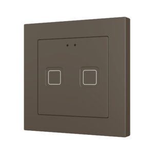 Tecla RGB 55 X2. Pulsante capacitivo in PC-ABS 55x55 - 2 pul