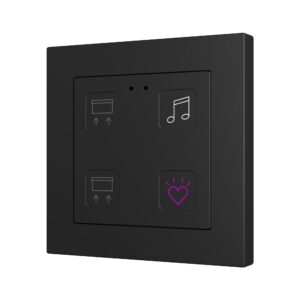 Tecla RGB 55 X4. Pulsante capacitivo in PC-ABS 55x55 - 4 pul