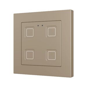Tecla RGB 55 X4. Pulsante capacitivo in PC-ABS 55x55 - 4 pul