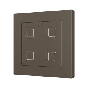 Tecla RGB 55 X4. Pulsante capacitivo in PC-ABS 55x55 - 4 pul