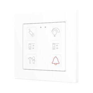 Tecla RGB 55 X6. Pulsante capacitivo in PC-ABS 55x55 - 6 pul