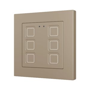 Tecla RGB 55 X6. Pulsante capacitivo in PC-ABS 55x55 - 6 pul