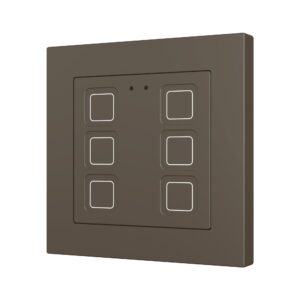 Tecla RGB 55 X6. Pulsante capacitivo in PC-ABS 55x55 - 6 pul