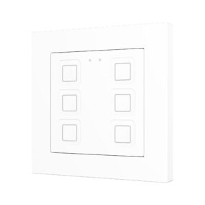 Tecla RGB 55 X6. Pulsante capacitivo in PC-ABS 55x55 - 6 pul