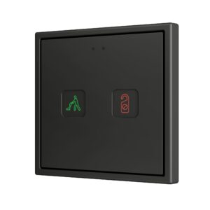 Tecla RGB 70 X2. Pulsante capacitivo in PC-ABS 70x70 - 2 pul
