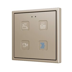 Tecla RGB 70 X4. Pulsante capacitivo in PC-ABS 70x70 - 4 pul