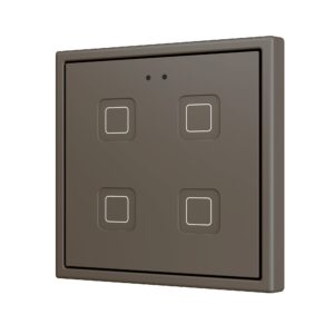 Tecla RGB 70 X4. Pulsante capacitivo in PC-ABS 70x70 - 4 pul