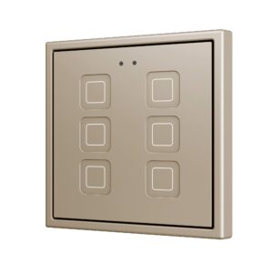 Tecla RGB 70 X6. Pulsante capacitivo in PC-ABS 70x70 - 6 pul
