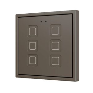 Tecla RGB 70 X6. Pulsante capacitivo in PC-ABS 70x70 - 6 pul