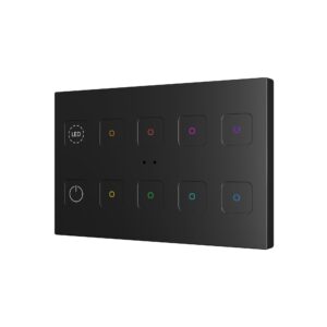 Tecla RGB XL 10. Pulsante capacitivo in PC-ABS - 10 pulsanti
