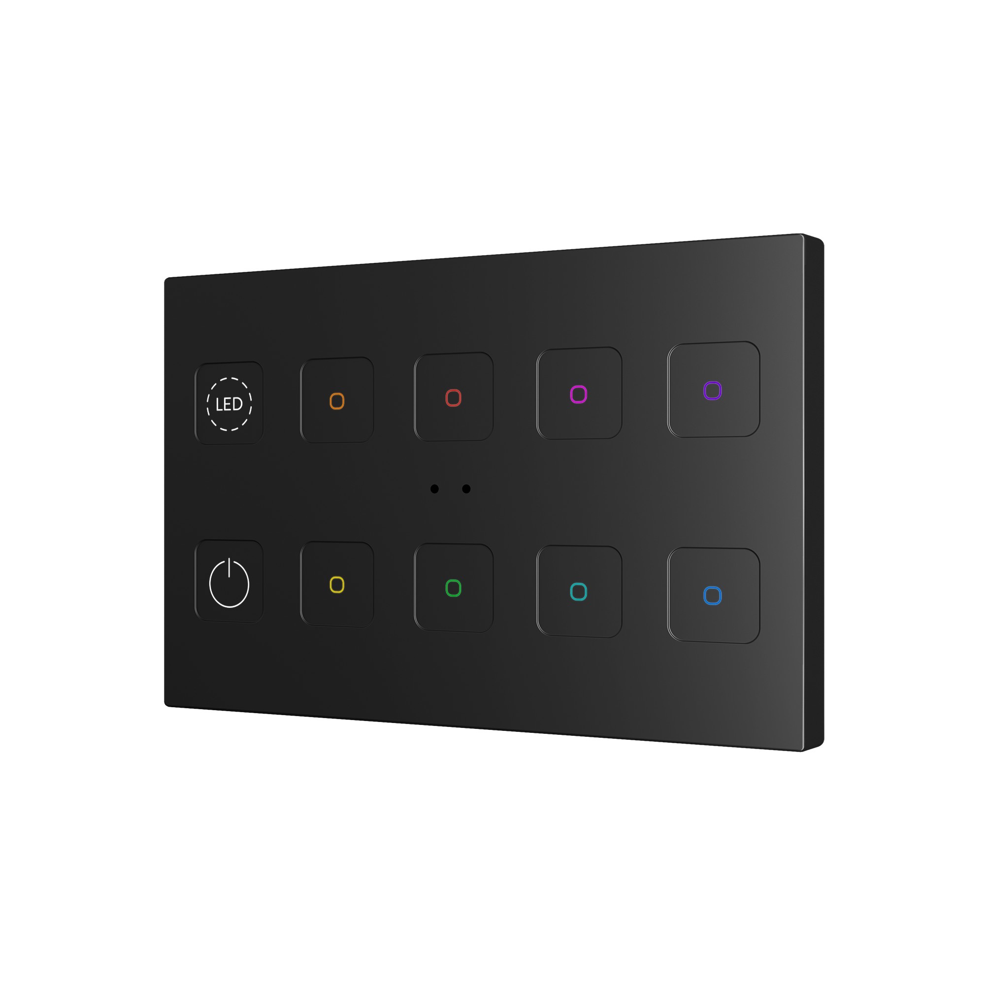 Tecla RGB XL 10. Pulsante capacitivo in PC-ABS - 10 pulsanti