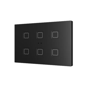 Tecla RGB XL 6. Pulsante capacitivo in PC-ABS - 6 pulsanti -