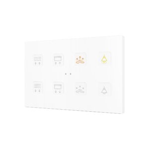 Tecla RGB XL 8. Pulsante capacitivo in PC-ABS - 8 pulsanti -