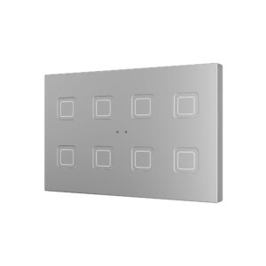 Tecla RGB XL 8. Pulsante capacitivo in PC-ABS - 8 pulsanti -